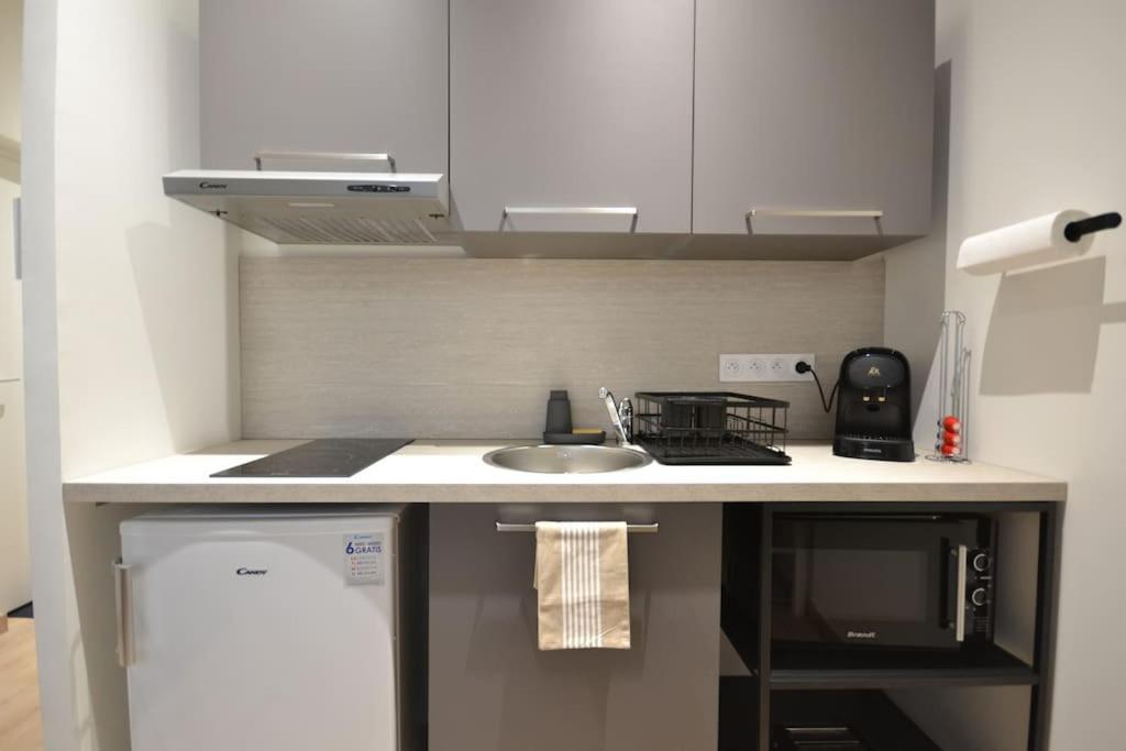 Studio en résidence privée à Villeurbanne Exterior foto